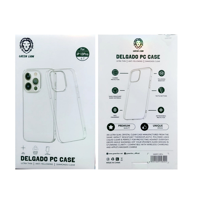 کاور گرین مدل Delgado PC Case مناسب برای گوشی موبایل اپل iphone 13 Pro